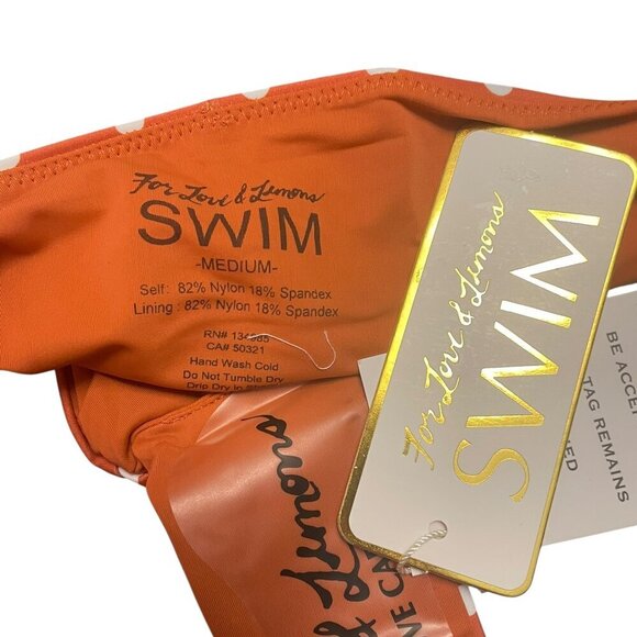 For Love and Lemons Tropicana Knot Polka Dot Bikini Bottom Medium NWT - Picture 4 of 4